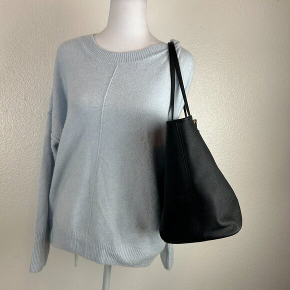 Authentic Michael Kors Jet Set Saffiano Leather Tote Bag Large Black Travel